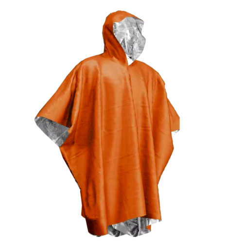 Emergency Rainproof Poncho with Insulation for Survival and Camping Gear