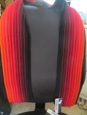 Warm & Beautiful Rainbow Wool Scarf with Matching Long Fingerless Gloves