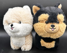 Lot of 2 Aurora Teddy Pets Plush Pomeranian 2021 and Yorkie 2020