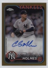 2024 Topps Chrome Update Auto Gold Refractor 9/50 Clay Holmes #AC-CHO Auto 0ij1