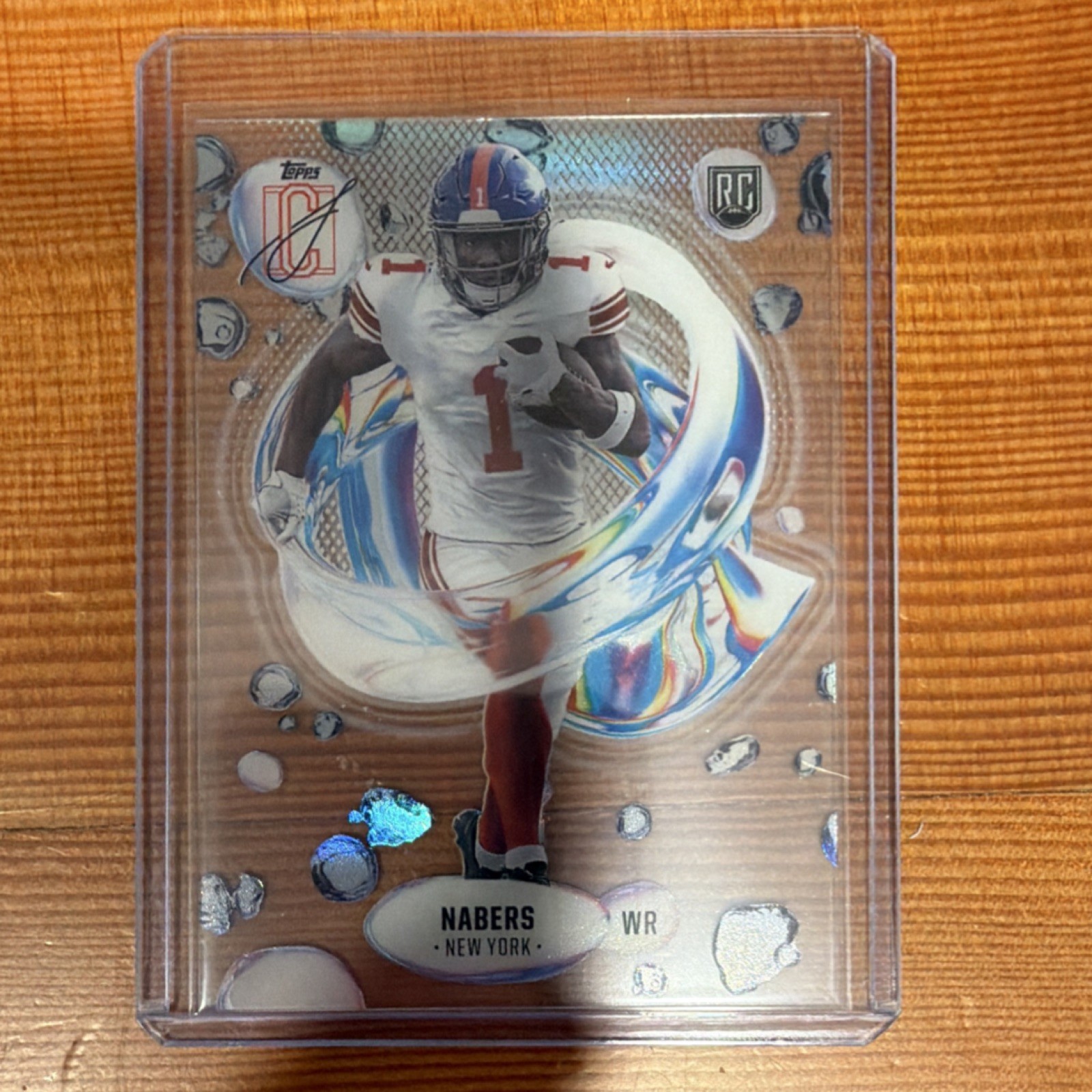 Malik Nabers Topps Signature Class Fluidity #F7 Base