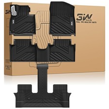 3W Floor Mats for 2026 Hyundai Palisade 7 Passenger, All Weather TPE Interior...