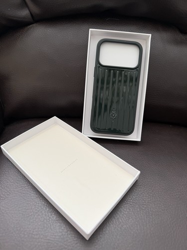 Genuine Rimowa iPhone 17 Pro Dark Green Phone Case