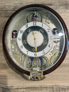 Seiko QXM289BRH Westminster Chime Hi-Fi Sound Analog Quartz Wall Clock Brown
