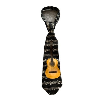 Florence Krawatte, Gitarre, Silk, Hand Made, Neuwertig