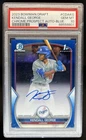 2023 Bowman Draft Kendall George Chrome Auto Blue Refractor 1st #/150 PSA 10