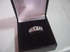 VINTAGE SOLID STERLING SILVER RING-UNUSUAL WOVEN DESIGN SIZE I LOVLEY QUALITY