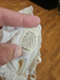 Antique Cream Lace Camisole M