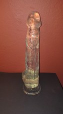 New clear PVC dildo, 12 in, suction base, waterproof, original box