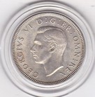 Very  Sharp  1943  E   Silver  (50%)  Coin  Shilling  (1/-) - King  George  6th — photo 2