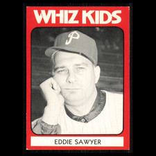 Eddie Sawyer #13 1980 TCMA 1950 Philadelphia Phillies Whiz Kids Baseball Card NM