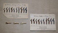 3 Antique William Mitchells 5-Line Ruling Pen...