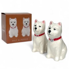 West Highland Terrier Salt & Pepper shaker set ceramic novelty Dog lover gift