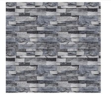 Timeet Grey Brick Wallpaper Peel and Stick Stone Wall Paper 17.7 X 118