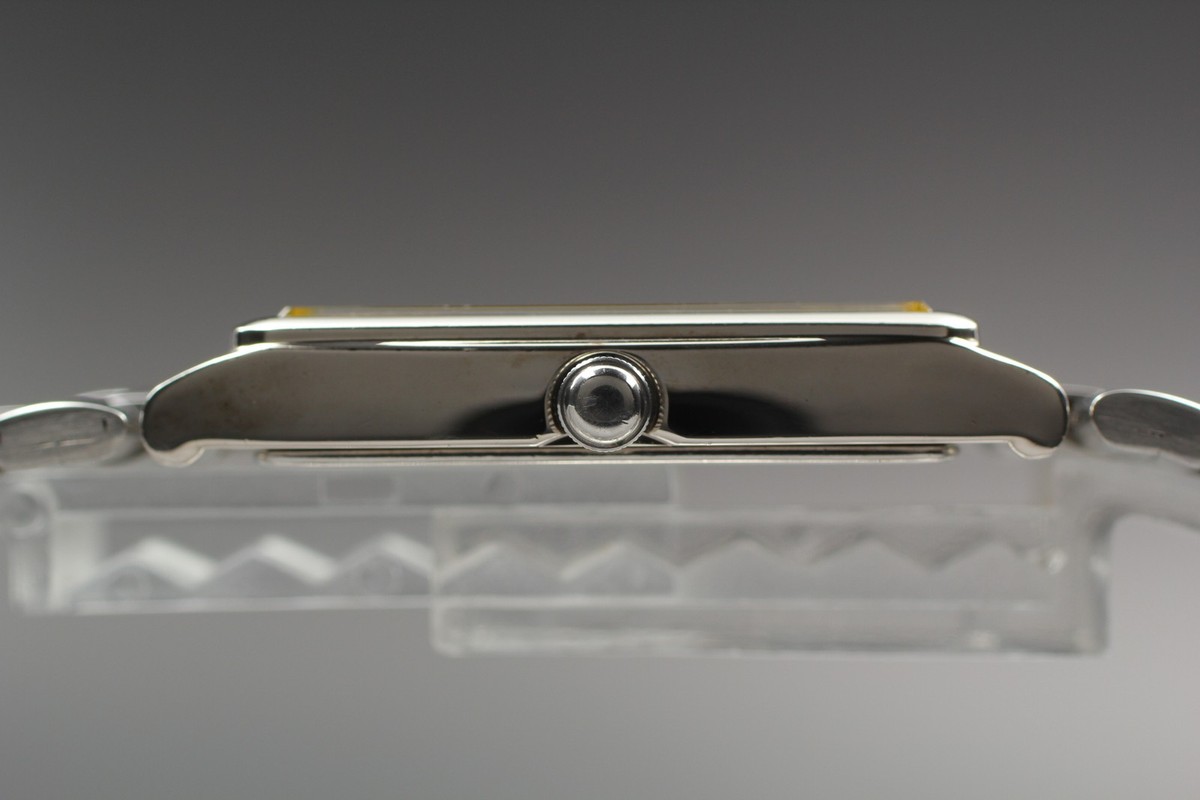 Vintage 1983 N MINT Seiko Galaxy V701-5F20 Rectangle Quartz Mens