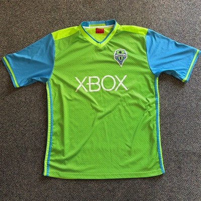 Adidas Seattle Sounders FC Soccer Jersey Short Sleeve Shirt Champion Large Green