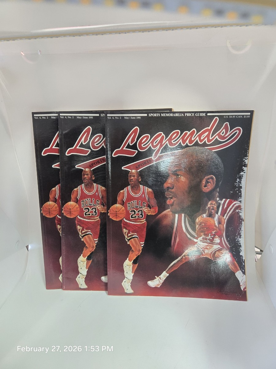LEGENDS SPORTS MEMORABILIA Magazine MICHAEL JORDAN May/June 1991