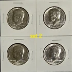 *set Of 4* Kennedy Half Dollars 1976-1984 P & D Nice Luster Business Strike