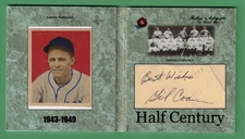 2020 HA HALF CENTURY GIL COAN CUT AUTO + 1949 BOWMAN RC BOOK BECKETT AUTHENTIC