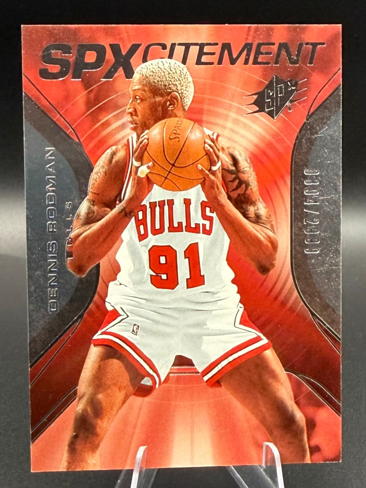 Dennis Rodman 2006-07 SPx Upper Deck SPXcitement #d /2999 Card #SPX-34 Bulls 031