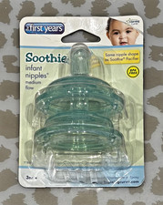 The First Years Soothie Infant Nipples Medium Flow 3m BPA Free - NEW