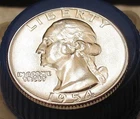 1954 Choice BU Quarter 90% SILVER    Blazing Cartwheel Luster #408 ~ 10