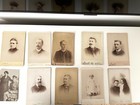 Lot Of Vintage Cabinet Cards 4/14 X 6 1/2 1875-1905  Mounted On Stiff Cardboard — photo 9