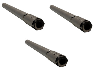 Lot of 3 Parlec EXT500 DA300 Collet Extension 0.5'' Shank 7'' L Through Coolant