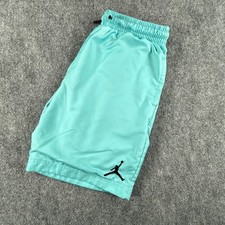 Jordan Boys Large 12-13Yrs Teal Blue Swim Trunks Mesh Lined Board Shorts