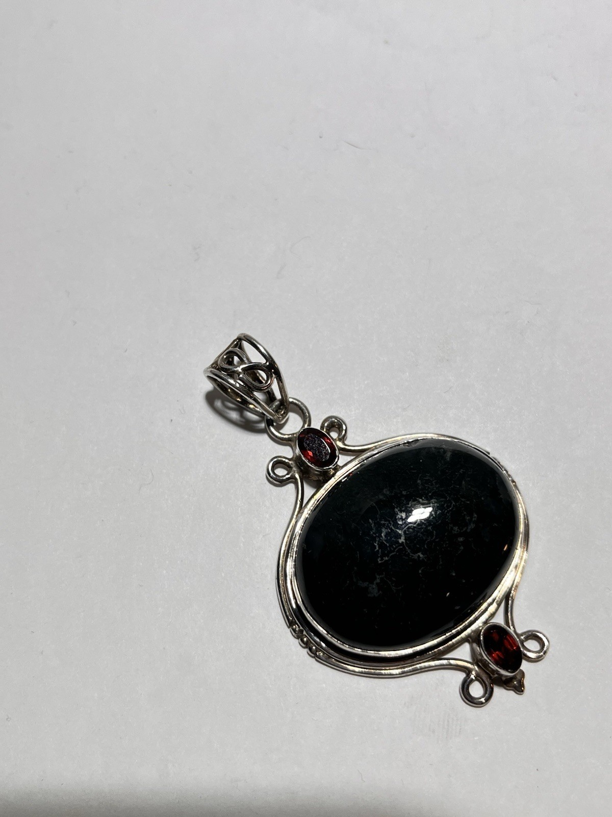 925 Sterling Silver Multiple Gemstone Dangle Drop… - image 3