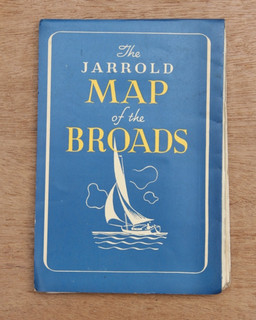 The Jarrold: Map of the (Norfolk) Broads 2/6 1946 VGC