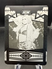 2024 Upper Deck Aew Black Diamond Mariah May #69 Printing Plate Black ONE OF ONE