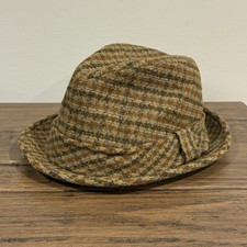 Vintage Dobbs NYC Tweed Fedora Hat Size 7 1/8 Men  s Wool Classic