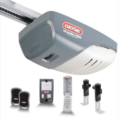 Genie ChainMax 1000 Garage Door Opener - Durable 3/4 HPc, 140V DC Motor, Gray