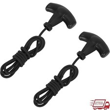 Pull Cord 2 Pack for GX120 GX160 GX200,4.9FT Black Recoil Starter Rope