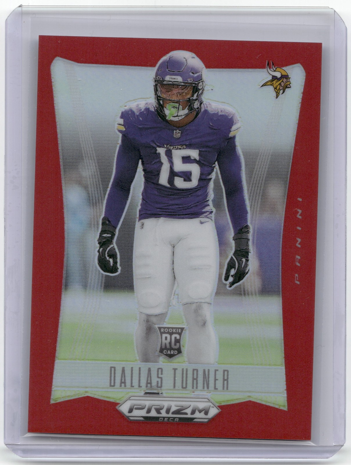 2024 Panini Prizm Deca #205 Dallas Turner Red Prizms #4/199