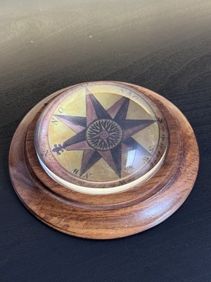 AM Vintage Look Briefbeschwerer /Crystal Paperweight mit Box und versch. Motiven