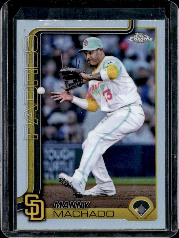 2025 Topps Chrome Manny Machado Refractor #53 Padres