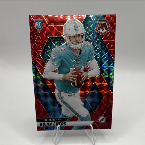 Panini Mosaic 2025 Quinn Ewers RC Red Mosaic Prizm #308 Miami Dolphins Rookie