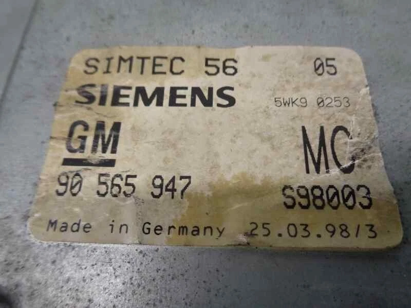 90565947 centralina motore per OPEL OMEGA B 2.0 16V CAT (X 20 XEV 3114802 - Immagine 4 di 4