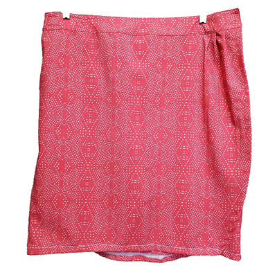 RipSkirt Hawaii Coral Pink Geo Print Hook & Loop Wrap Skirt Size XL
