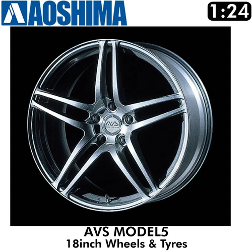 Wheels & Tyres AVS MODEL5 18inch Set of 4 Tuned Parts Rims Aoshima 06943 - Picture 3 of 5