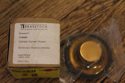 Brasstech Garbage Disposer Stopper Aged Brass - 113/034