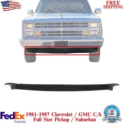 Front Lower Valance Primed W/o Tow Hook Holes For 1981-1987 Chevy C/k / Suburban