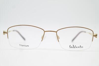 Brille la Venta 81852 Titanium Bronze Gold Halbrand Brillengestell Neu