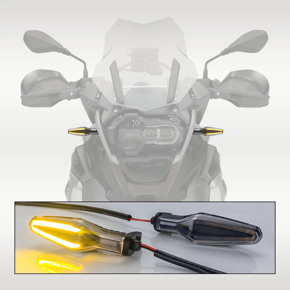 Luz LED delantera trasera de señalización de giro para BMW K 1300 S/R S1000RR R1200R R1200GS ADV Foto 3 de 4