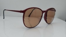 Vintage Marchon RB-1 Burgundy Oval Japan Sunglasses FRAMES ONLY