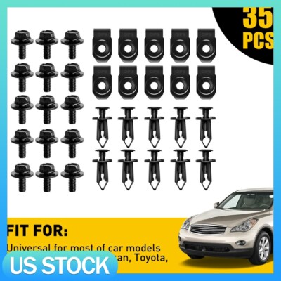 40 Pcs Car Engine Cover Bolts Plastic Tri Clips Retainer Fixed - View #10