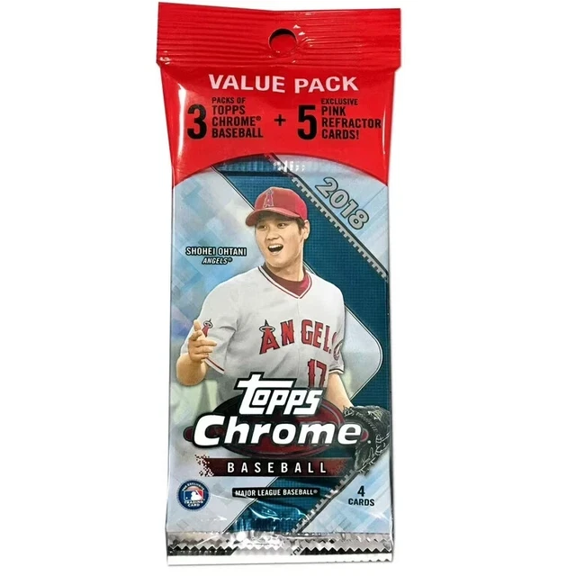 2018 Topps Chrome Value Pack (Pink Refractor Ohtani RC Chase)