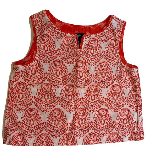 T-shirt basique fille en polyester orange Primark taille 8-9 ans col